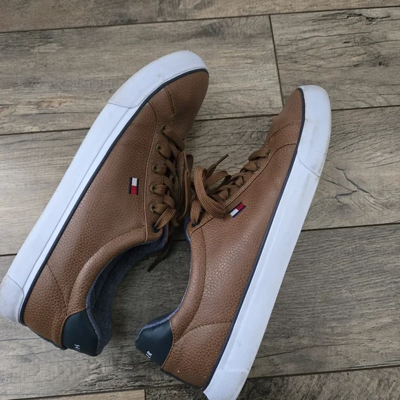 Tommy Hilfiger Men's Brown Casual Sneakers Size 11 1/2 - Picture 7 of 11